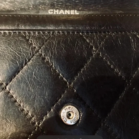 CHANEL Quilted Cambon Ligne Lambskin Leather Flap Wallet Black - Picture 7 of 16